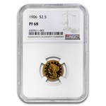 1906 $2.50 Liberty Gold Quarter Eagle PF-68 NGC