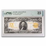 1906 $20 Gold Certificate Washington VF-25 PMG (Fr#1186)