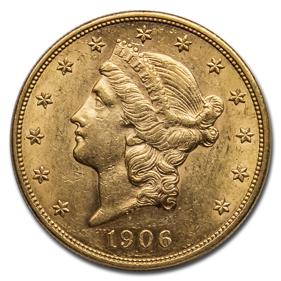 1906 $20 Liberty Gold Double Eagle AU