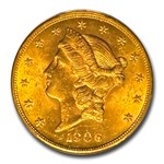 1906 $20 Liberty Gold Double Eagle MS-63 PCGS
