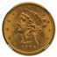 1906 $5 Liberty Gold Half Eagle MS-65 NGC