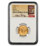 1906/6 $5 Liberty Gold Half Eagle MS-67* NGC (FS-301, Fivaz)