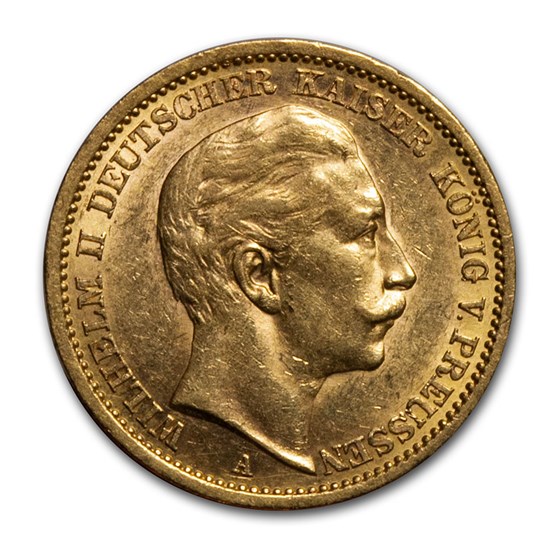 1906-A Germany Gold 20 Marks Prussia Wilhelm II BU 1906-A Germany Gold 20 Marks Prussia Wilhelm II BU
