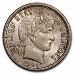 1906 Barber Dime BU