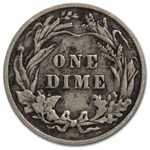 1906 Barber Dime Fine