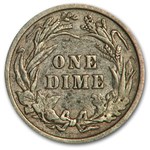1906 Barber Dime VF