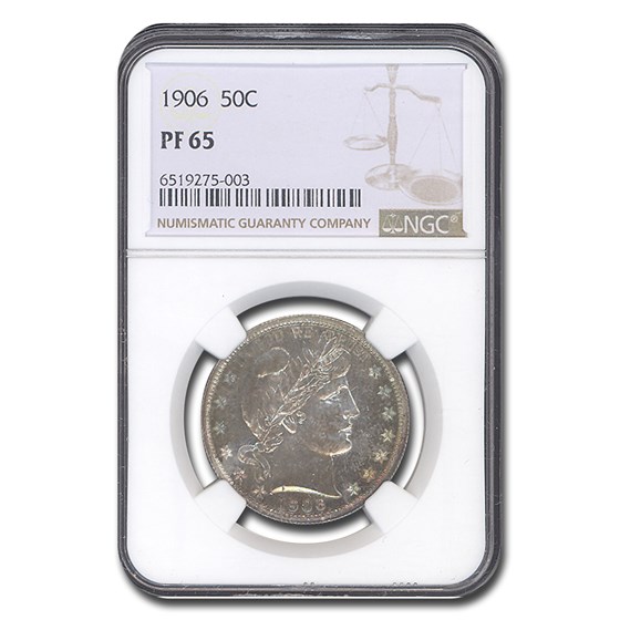 1906 Barber Half Dollar PF-65 NGC 1906 Barber Half Dollar PF-65 NGC