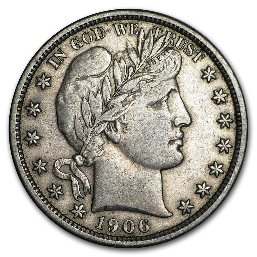 1906 Barber Half Dollar XF