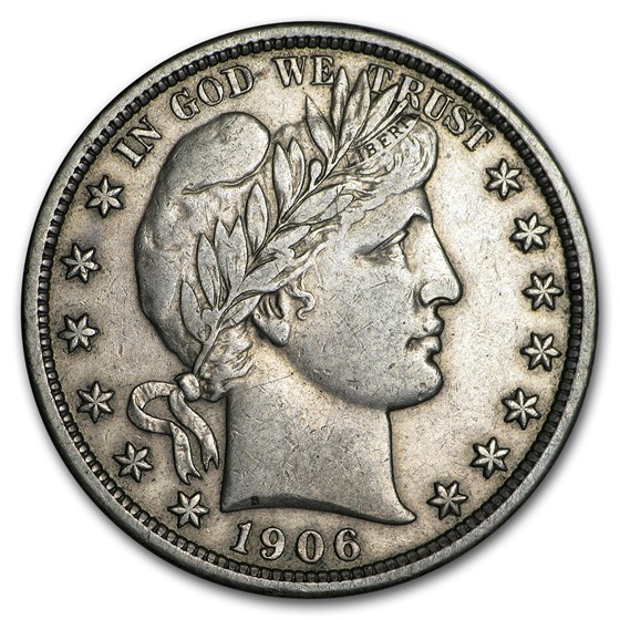 1906 Barber Half Dollar XF 1906 Barber Half Dollar XF