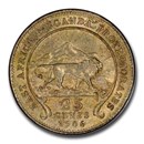 1906 British East Africa Silver 25 Cents AU-58 PCGS