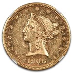 1906-D $10 Liberty Gold Eagle AU-58 NGC (PL)