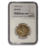 1906-D $10 Liberty Gold Eagle AU-58 NGC (PL)