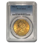 1906-D $20 Liberty Gold Double Eagle MS-61 PCGS