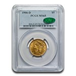 1906-D $5 Liberty Gold Half Eagle MS-65 PCGS CAC