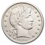 1906-D Barber Half Dollar AU