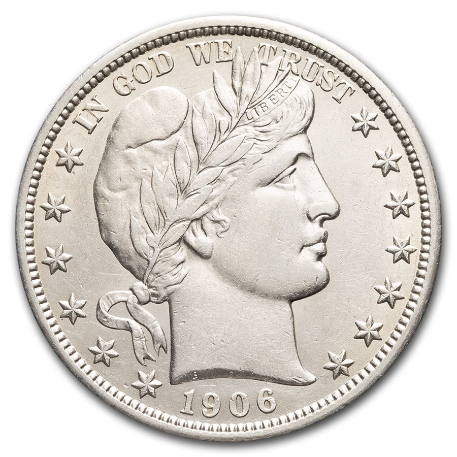 1906-D Barber Half Dollar AU