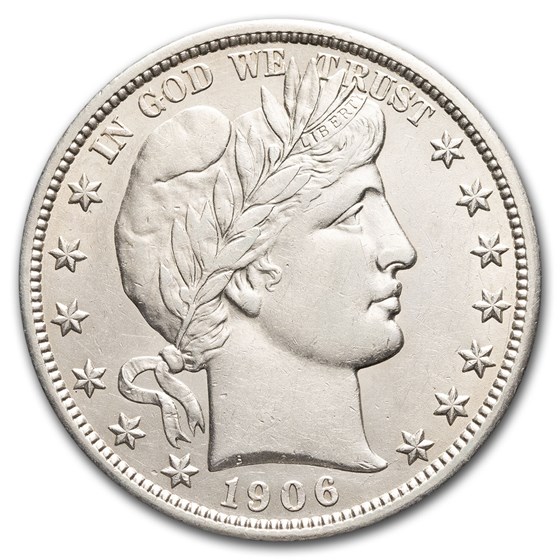 1906-D Barber Half Dollar AU 1906-D Barber Half Dollar AU
