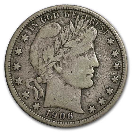 1906-D Barber Half Dollar Fine 1906-D Barber Half Dollar Fine