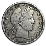 1906-D Barber Half Dollar VF