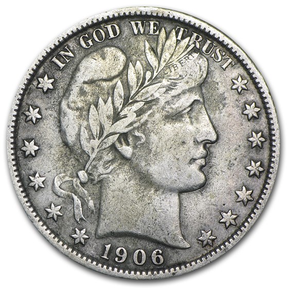 1906-D Barber Half Dollar XF 1906-D Barber Half Dollar XF