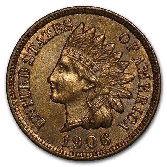 1906 Indian Head Cent MS-63 (Brown) 1906 Indian Head Cent MS-63 (Brown)