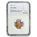 1906 Indian Head Cent MS-66 NGC (Red)