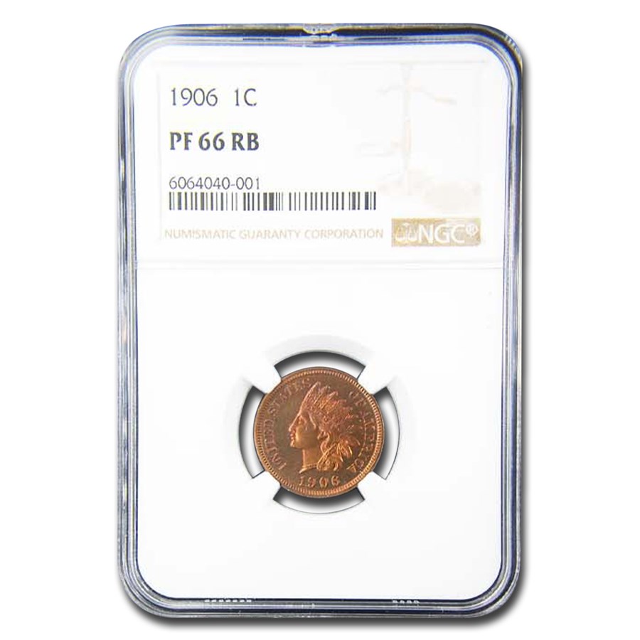 1906 Indian Head Cent PF-66 NGC (Red/Brown)