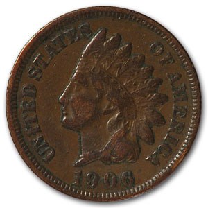 1906 Indian Head Cent VF