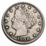 1906 Liberty Head V Nickel Fine