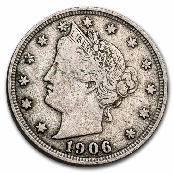 1906 Liberty Head V Nickel Fine 1906 Liberty Head V Nickel Fine