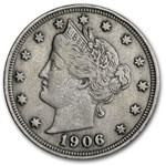 1906 Liberty Head V Nickel Good+