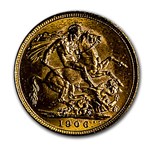 1906-M Australia Gold Sovereign Edward VII BU