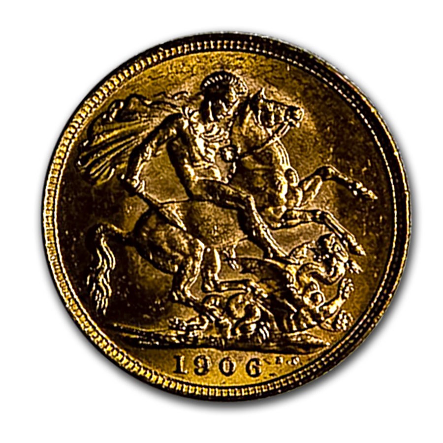 1906-M Australia Gold Sovereign Edward VII BU