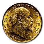 1906-M Australia Gold Sovereign Edward VII BU