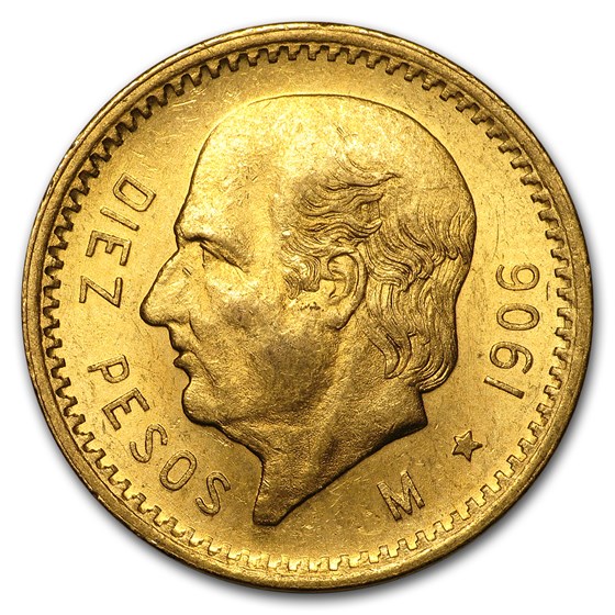 1906 Mexico Gold 10 Pesos BU 1906 Mexico Gold 10 Pesos BU