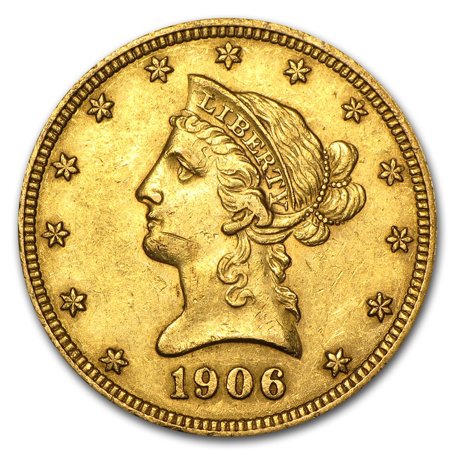 1906-O $10 Liberty Gold Eagle AU