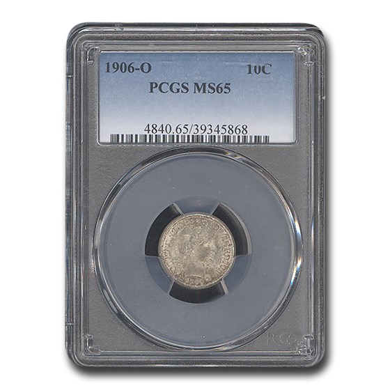 1906-O Barber Dime MS-65 PCGS 1906-O Barber Dime MS-65 PCGS