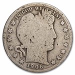 1906-O Barber Half Dollar 20-Coin Roll Avg Circ