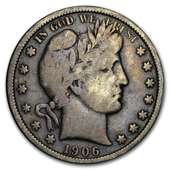 1906-O Barber Half Dollar Fine 1906-O Barber Half Dollar Fine