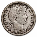 1906-O Barber Quarter VF