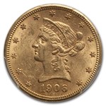 1906-S $10 Liberty Gold Eagle MS-61 PCGS