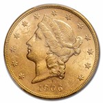 1906-S $20 Liberty Gold Double Eagle MS-61 PCGS