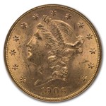 1906-S $20 Liberty Gold Double Eagle MS-62 NGC