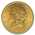 1906-S $20 Liberty Gold Double Eagle MS-64 PCGS