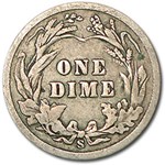1906-S Barber Dime VG