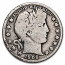 1906-S Barber Half Dollar Good