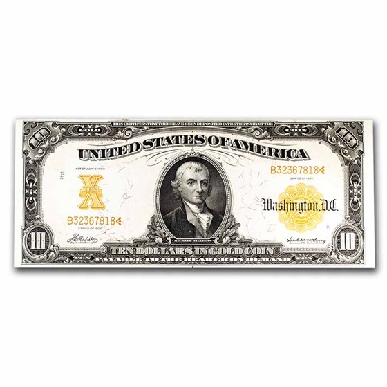 1907 $10 Gold Certificate AU (Fr#1169) 1907 $10 Gold Certificate AU (Fr#1169)