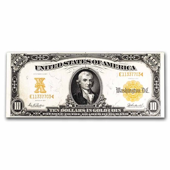 1907 $10 Gold Certificate Choice XF (Fr#1171) 1907 $10 Gold Certificate Choice XF (Fr#1171)