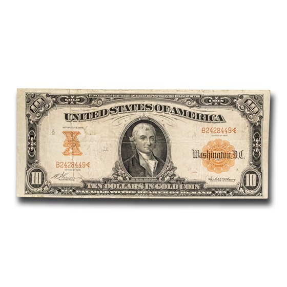 1907 $10 Gold Certificate VF (Fr#1168) 1907 $10 Gold Certificate VF (Fr#1168)