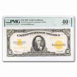 1907 $10 Gold Certificate XF-40 EPQ PMG (Fr#1173) 2 Cons.